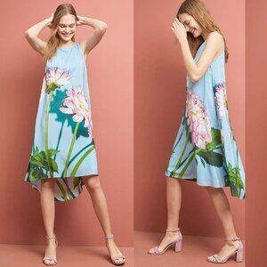 Photorealistic Silk Swing Dress Anthropologie